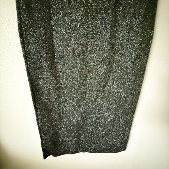 ABERCROMBIE & FITCH | Black Sweetheart Sparkle Strapless Dress | Size Large Tall - Picture 8 of 10